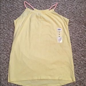 NWT Girls Yellow Tank Top
